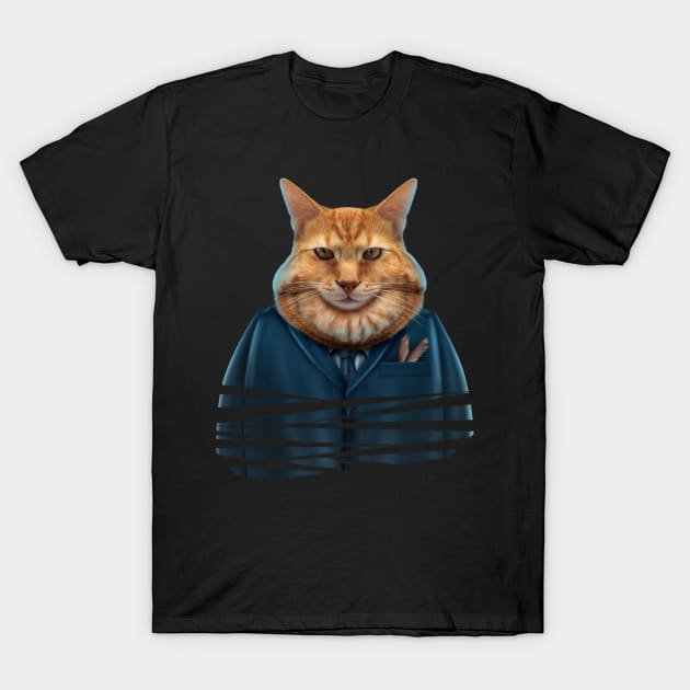 Fat Boss Cat T-Shirt by lightidea